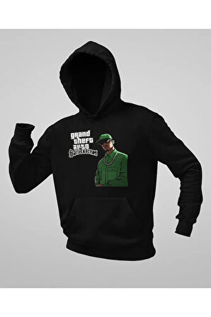 GTA San Andreas Baskılı Unisex Oversize Hoodie