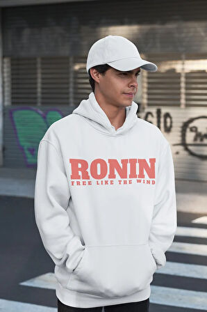 Ronin Samurai Yazılı Unisex Oversize Tasarım Film Hoodie
