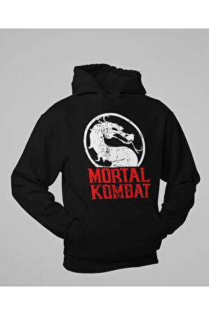 Mortal Kombat Baskılı Unisex Oversize Anime Hoodie