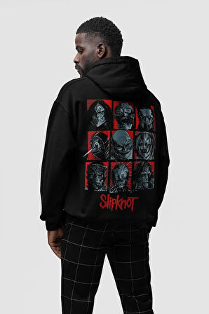 Slipknot Baskılı Unisex Oversize Müzik Grubu Hoodie