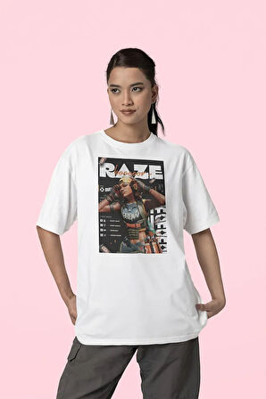 Razee Duelist Baskılı Unisex Oversize Valoorant Tişört