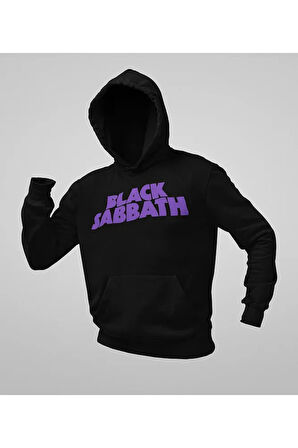 Black Sabbath Yazılı Unisex Oversize Hoodie