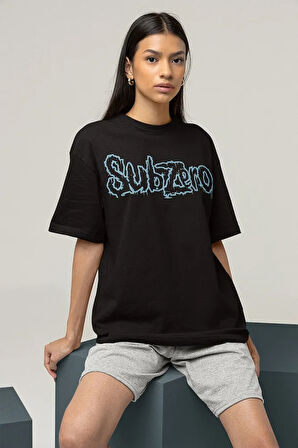 Subzero Baskılı Unisex Oversize Anime Karakter Tişört