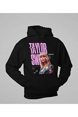 Taylor Swift Midnights Baskılı Unisex Oversize Şarkıcı Hoodie