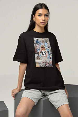 T. S. 1989 Baskılı Unisex Oversize Şarkıcı Taylor Swift Tişört