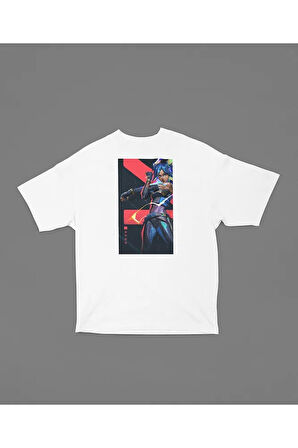 Neeon Karakter Baskılı Unise Oversize Vaalorant Tişört