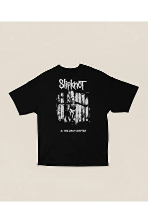 The Gray Chapter Slipknot Yazılı Unisex Oversize Tişört