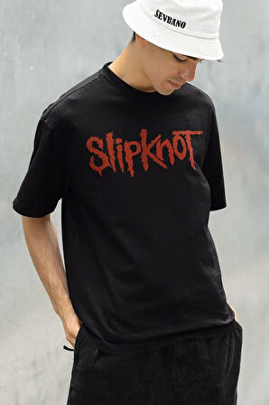 Müzik Grubu Slipknot Baskılı Unisex Oversize Rock Metal Tişört