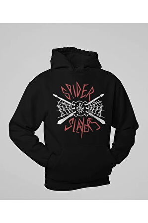 Spider Slayers Baskılı Unisex Oversize Örümcek Adam Hoodie