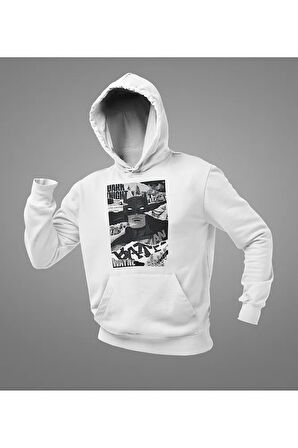 Dark Night Batman Film Baskılı Unisex Oversize Hoodie