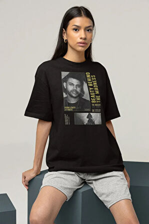 Beauty Behind The Madness The Weeknd Baskılı Unisex Oversize Tişört