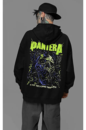 Pantera Rock Metal Baskılı Unisex Oversize Müzik Grubu Hoodie