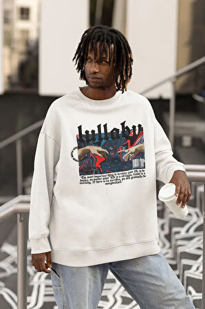 Lullbaby Tasarım Baskılı Unisex Oversize Sweatshirt