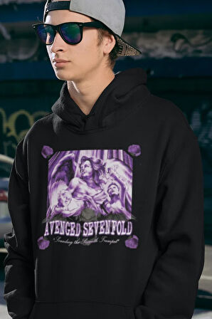 Avenged Sevenfold Baskılı Unisex Oversize Rock Metal Hoodie