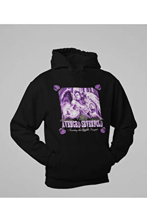 Avenged Sevenfold Baskılı Unisex Oversize Rock Metal Hoodie