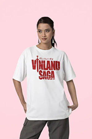 Vinland Saga Anime Dizi Baskılı Unisex Oversize Tişört