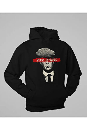 Tasarım Peaky Blinders Baskılı Unisex Oversize Tommy Shelby Hoodie