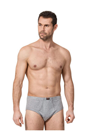 3 Adet Gri Renk Bantlı Slip Külot