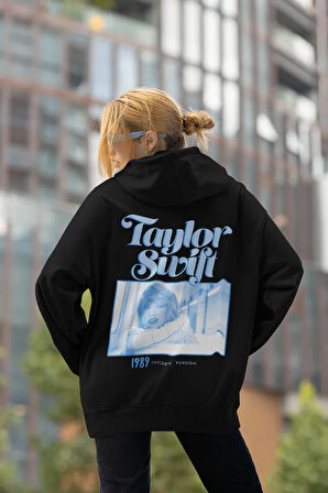 Taylor Swift Baskılı Unisex Oversize Şarkıcı Hoodie
