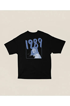 Retro Şarkıcı Taylor Swift Baskılı Unisex Oversize Tişört