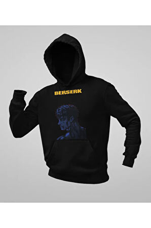 Berserk Anime Dizi Serisi Baskılı Unisex Oversize Hoodie