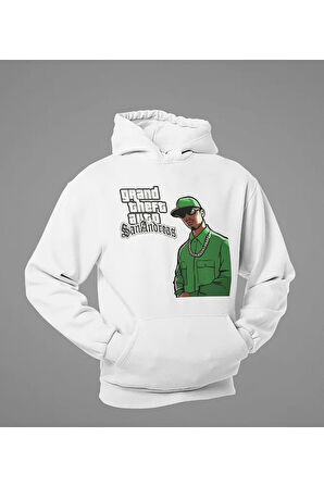 GTA San Andreas Baskılı Unisex Oversize Hoodie
