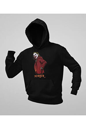 Tasarım Joker Baskılı Unisex Oversize Hoodie