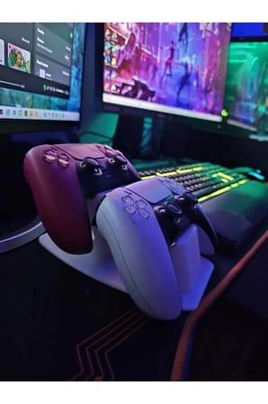 Özel Tasarım İkili Playstation5 Kol Tutucu, İkili PS5 Kol Standı, İkili Joystick Standı, Playstation