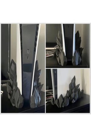 Ps5 Slım Crystal Stand (CD VERSİYON UYUMLU) Playstation 5 Dikey Stand Ps5 Stand Dijitalversiyon