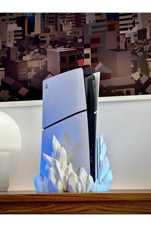 Ps5 Slım Crystal Stand (DİJİTAL VERSİYON UYUMLU) Playstation 5 Dikey Stand Ps5 Stand Disk versiyon