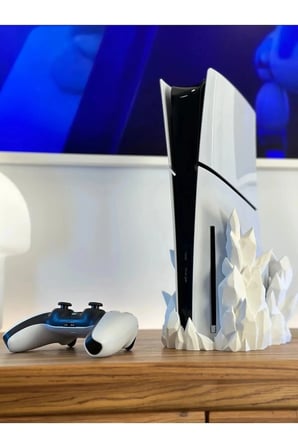 Ps5 Slım Crystal Stand (DİJİTAL VERSİYON UYUMLU) Playstation 5 Dikey Stand Ps5 Stand Disk versiyon