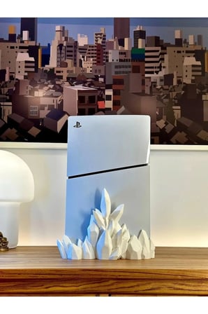Ps5 Slım Crystal Stand (DİJİTAL VERSİYON UYUMLU) Playstation 5 Dikey Stand Ps5 Stand Disk versiyon