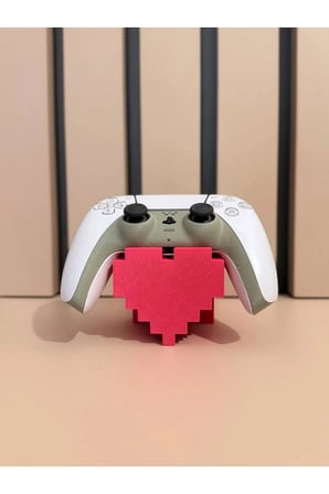PS5 Kol Tutucu Aparat, Retro Kalp PS5 Konsol Aparatı, PS5 Joystick Standı Dualshock 5 stand