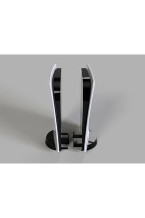 PS5 Konsol Tasarımlı CD Stand Rafı, İkonik Konsol Görünümlü Oyun Kutusu (CD) Rafı – Stand Organizer