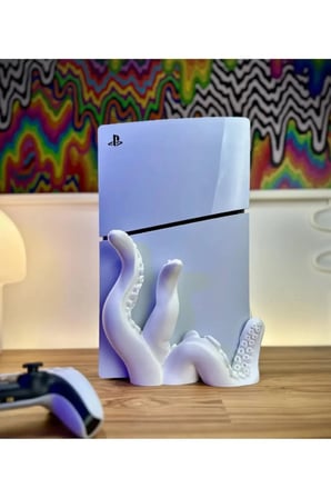 Ps5 Slim Playstation 5 Slim CD DİSK VERSİYON UYUMLU Ahtapot Dikey Tentacle Vertical Stand
