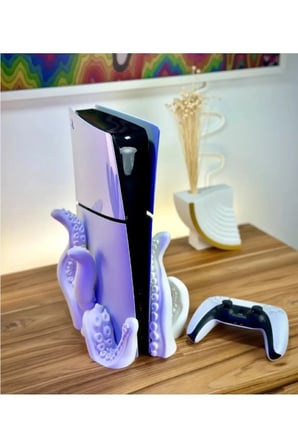 Ps5 Slim Playstation 5 Slim CD DİSK VERSİYON UYUMLU Ahtapot Dikey Tentacle Vertical Stand