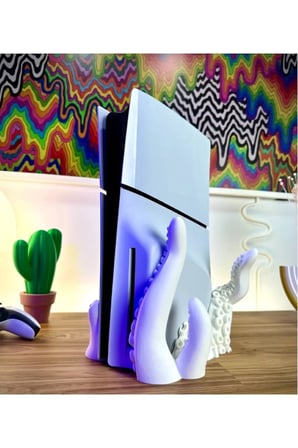 Ps5 Slim Playstation 5 Slim CD DİSK VERSİYON UYUMLU Ahtapot Dikey Tentacle Vertical Stand