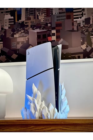 Ps5 Slım Crystal Stand (DİJİTAL VERSİYON UYUMLU) Playstation 5 Dikey Stand Ps5 Stand Dijitalversiyon