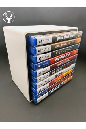 Modüler Oyun Konsolu Depolama Alanı, CD Stand Rafı, Ps5/Ps4/Xbox Uyumlu Oyun Kutusu (CD) Organizer