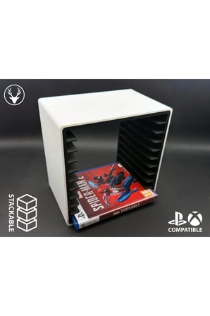 Modüler Oyun Konsolu Depolama Alanı, CD Stand Rafı, Ps5/Ps4/Xbox Uyumlu Oyun Kutusu (CD) Organizer