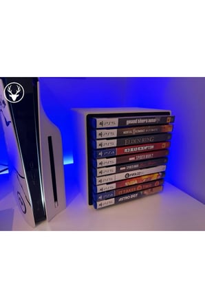 Modüler Oyun Konsolu Depolama Alanı, CD Stand Rafı, Ps5/Ps4/Xbox Uyumlu Oyun Kutusu (CD) Organizer