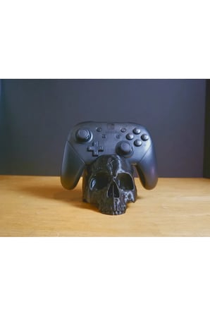 Dekoratif Kuru Kafa Detaylı Kol Standı, Oyun Kolu Tutucu  Stand, PS5/PS4/XBOX/NİNTENDO UYUMLU