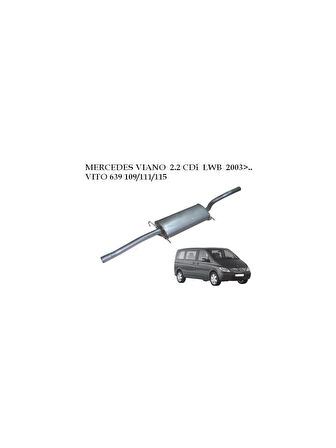 Egsan Mercedes Vito W639 Orta Egzoz 2.2 Cdi (Orta Şase) 2003>