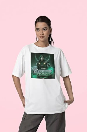 Avengers Doomsday May 2026 Baskılı Unisex Oversize Marvel Tişört
