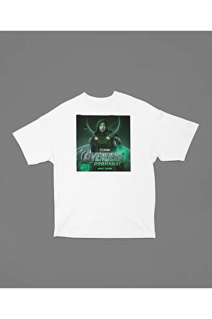 Avengers Doomsday May 2026 Baskılı Unisex Oversize Marvel Tişört
