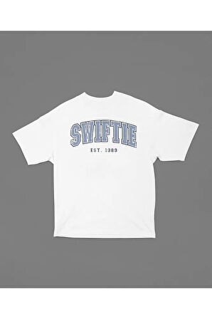 Swiftie Est.1989 Yazılı Unisex Oversize Taylor Swift Tişört