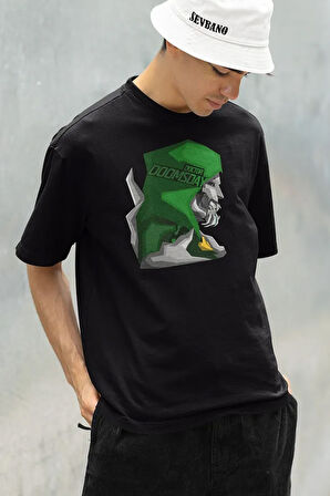 Doctor Doomsday Karakter Baskılı Unisex Oversize Marvel Tişört