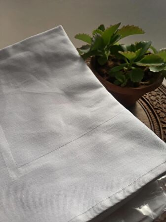 100% Pamuklu Gabardin Mutfak Otel Servis Peçetesi 2 Adet 51 X 51 Cm.