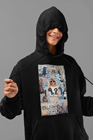 Tasarım 1989 Taylor Swift Baskılı Unisex Oversize Şarkıcı Hoodie