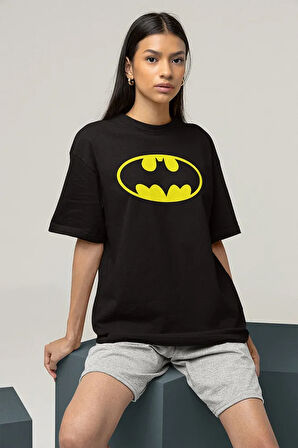 The Batman Kahraman Karakter Baskılı Unisex Oversize Tişört